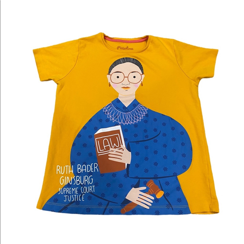 Piccolina Ruth Bader Ginsburg Girl’s Short Sleeve Tee Size 10